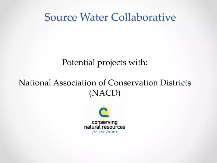 source water collaborative