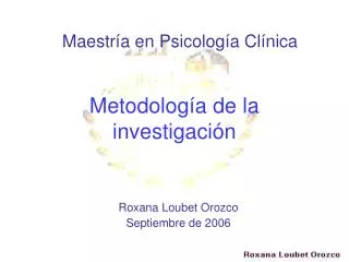 metodolog a de la investigaci n