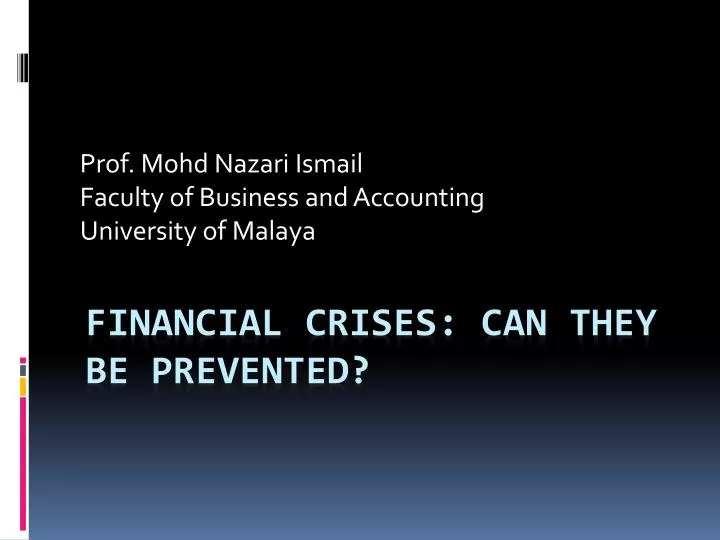 prof mohd nazari ismail faculty of business and accounting university of malaya