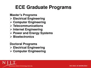 ECE Graduate Programs