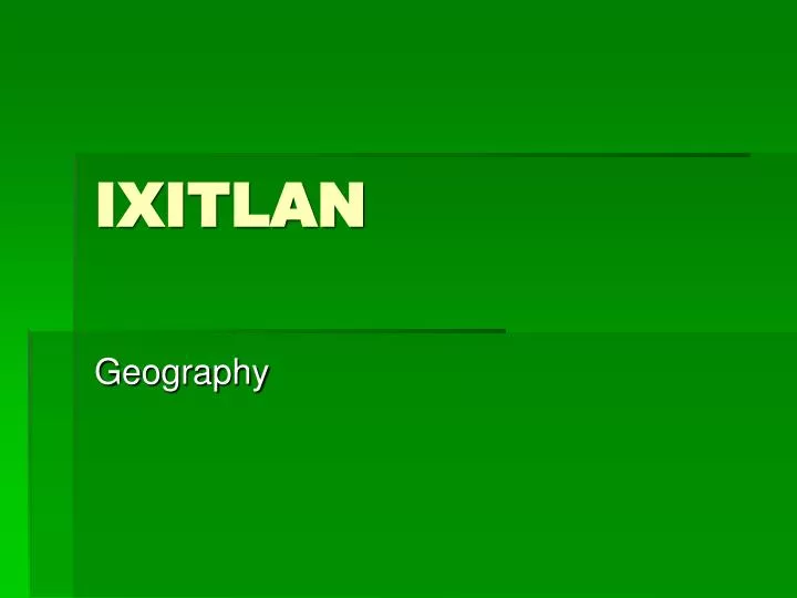 ixitlan