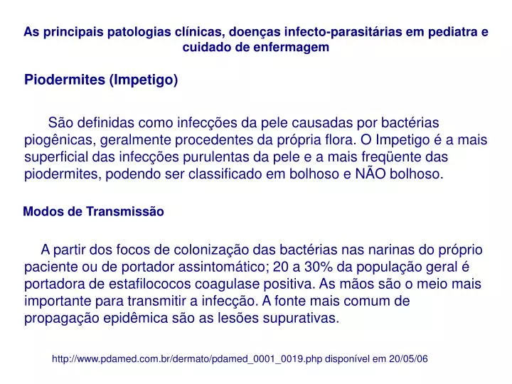 as principais patologias cl nicas doen as infecto parasit rias em pediatra e cuidado de enfermagem