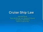 Cruise Ship Law
