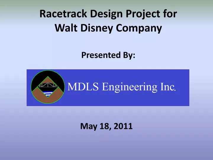 racetrack design project for walt disney company