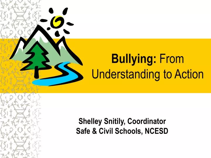 bullying from understanding to action
