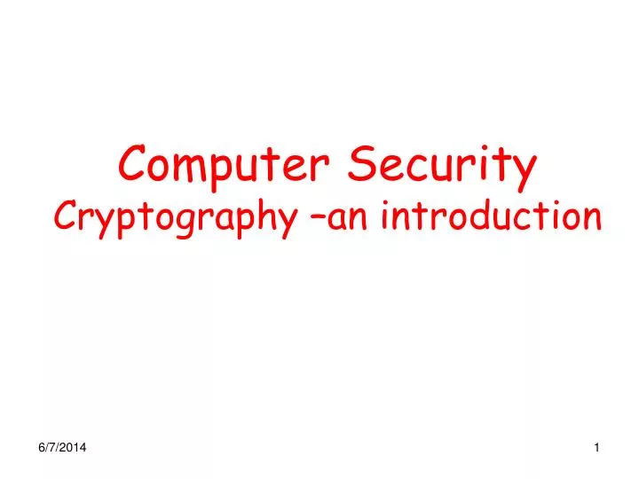 computer security cryptography an introduction