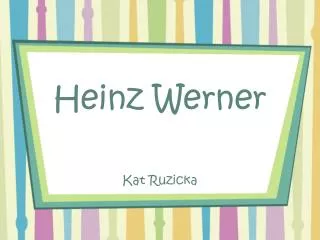 Heinz Werner