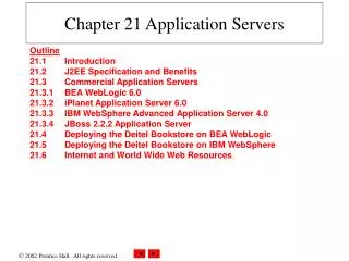 Chapter 21 Application Servers