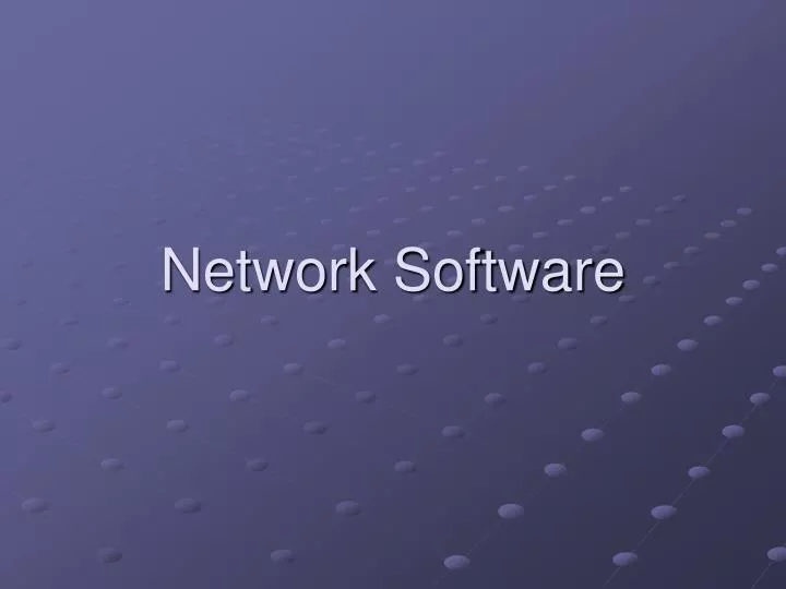 network software