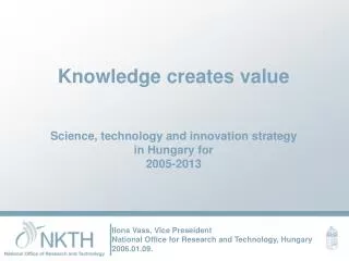Knowledge creates value