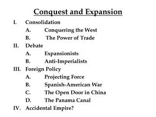 Conquest and Expansion