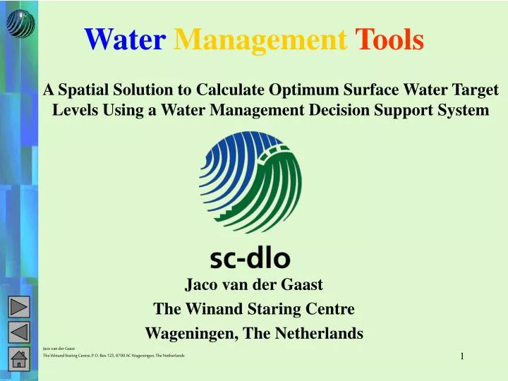 water management tools