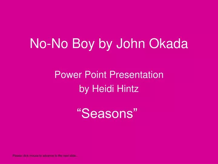 no no boy by john okada
