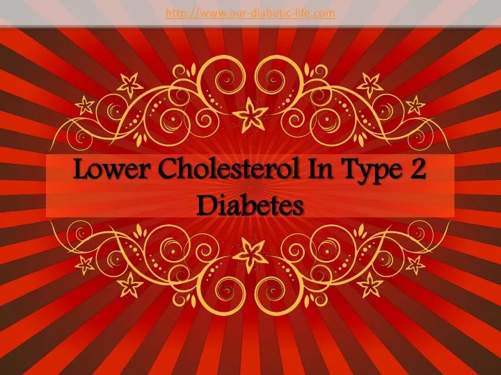 lower cholesterol in type 2 diabetes