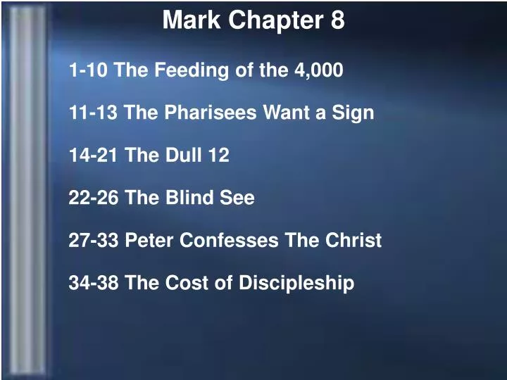 mark chapter 8