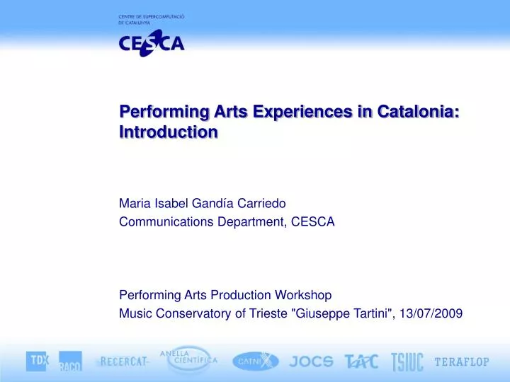 performing arts experiences in catalonia introduction