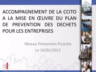 accompagnement de la ccito a la mise en uvre du plan de prevention des dechets pour les entreprises