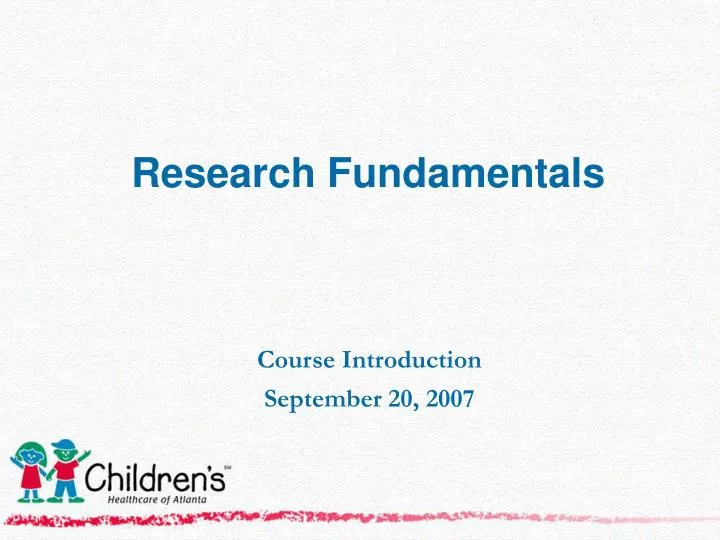 research fundamentals