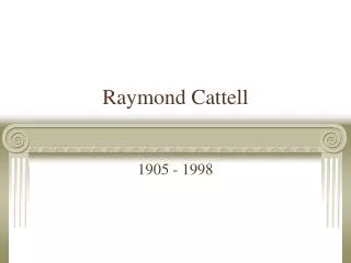 Raymond Cattell