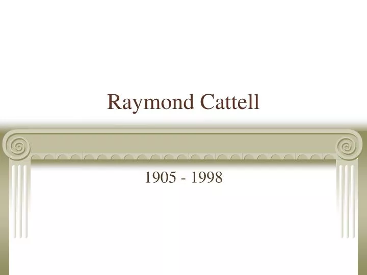 raymond cattell