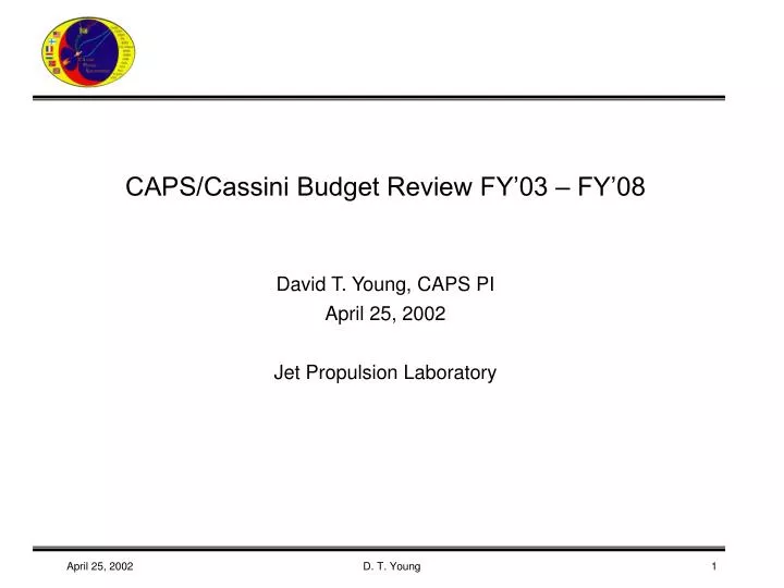 caps cassini budget review fy 03 fy 08