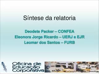 s ntese da relatoria