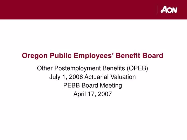 oregon public employees benefit board