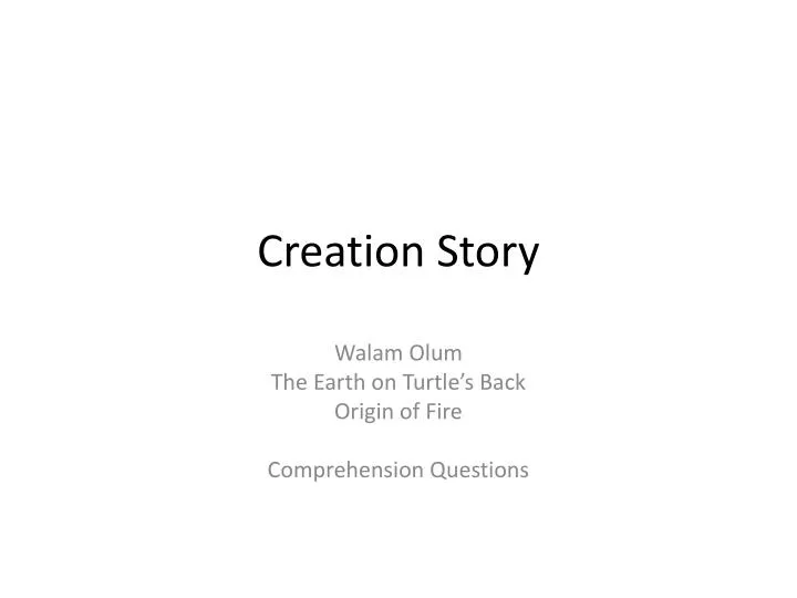 creation story