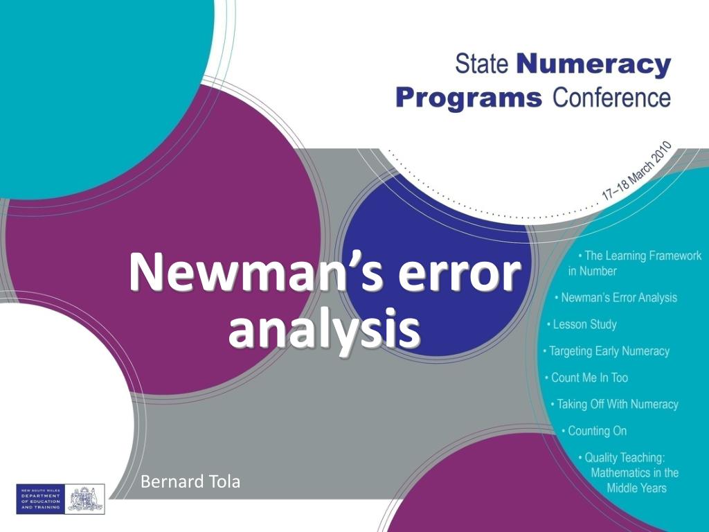 PPT - Newman’s error analysis PowerPoint Presentation, free download ...