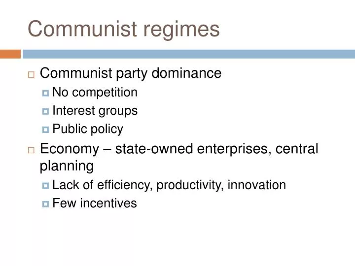 communist regimes