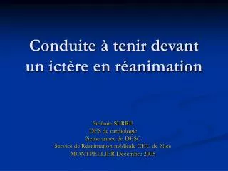 conduite tenir devant un ict re en r animation