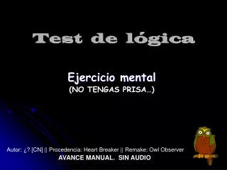 test de l gica