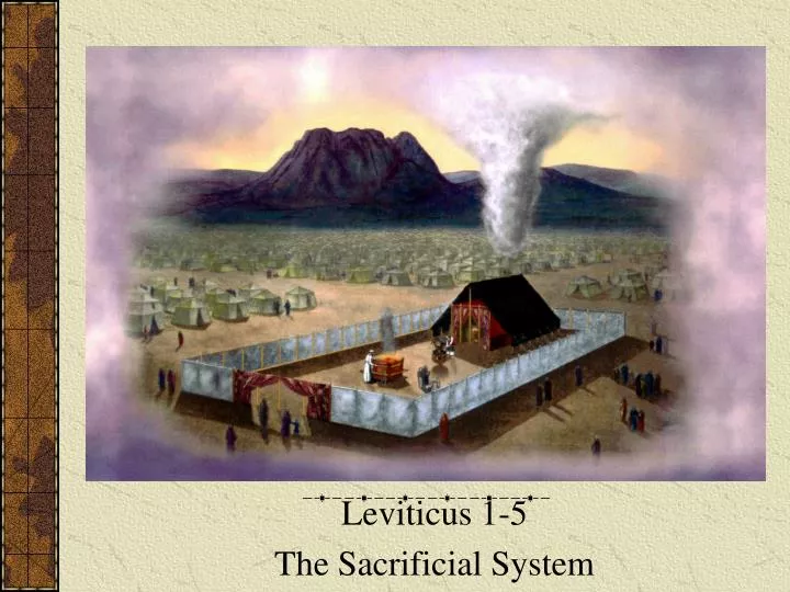leviticus 1 5 the sacrificial system