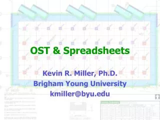 OST &amp; Spreadsheets