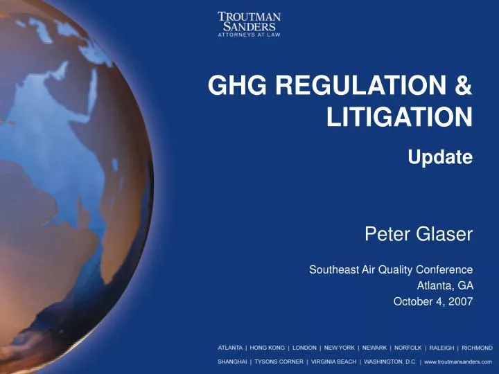 ghg regulation litigation update