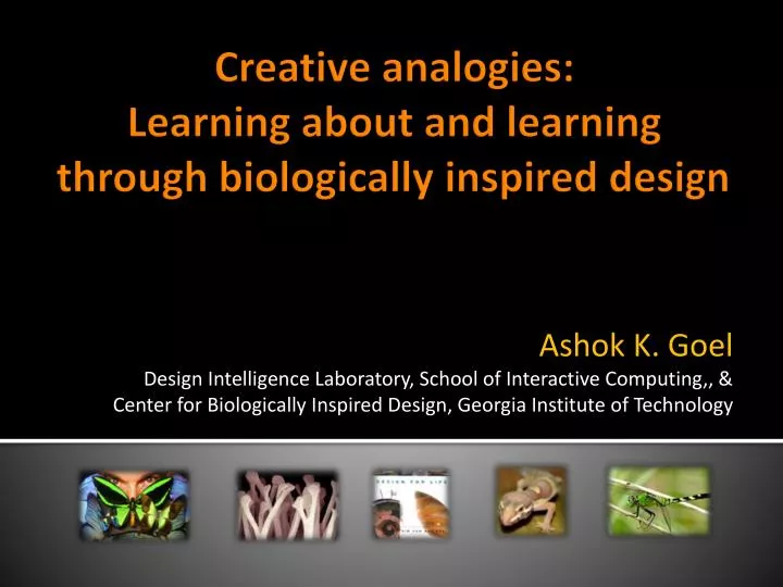 creative analogies learning about and learning through biologically inspired design