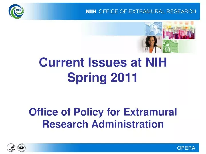 current issues at nih spring 2011