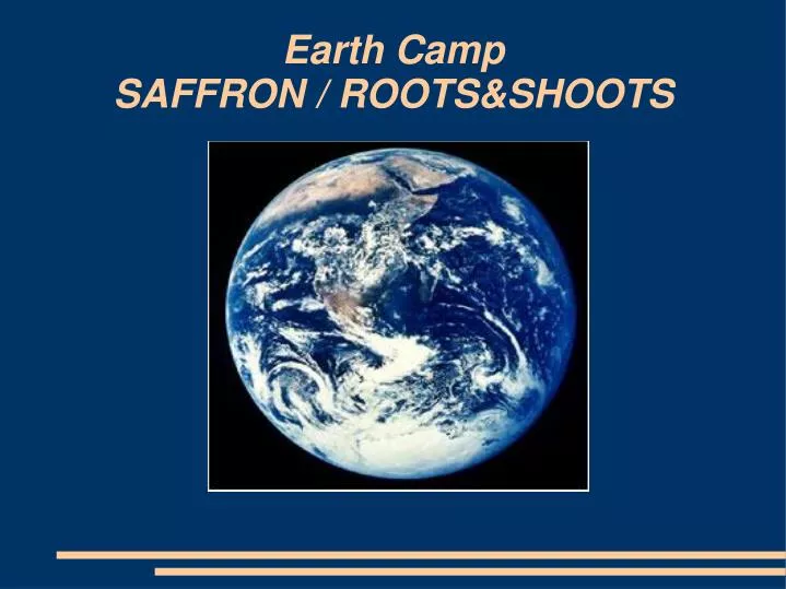 earth camp saffron roots shoots