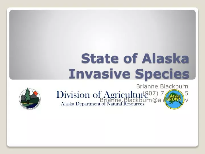 state of alaska invasive species
