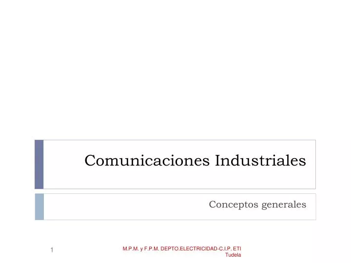 comunicaciones industriales