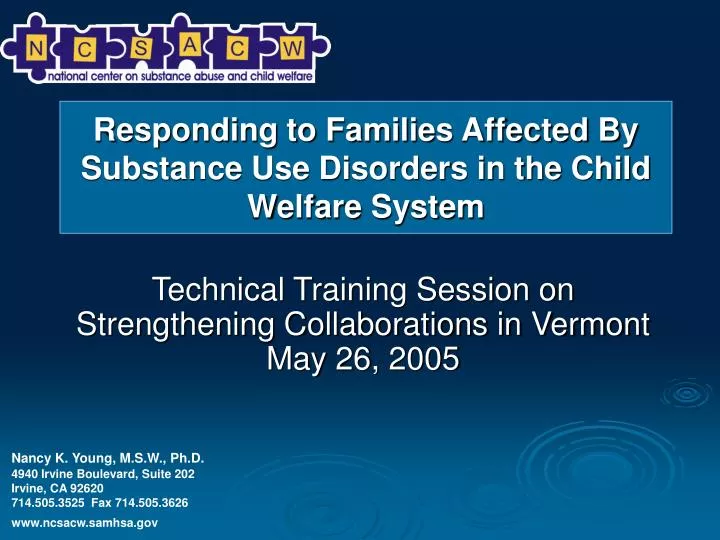 technical training session on strengthening collaborations in vermont may 26 2005