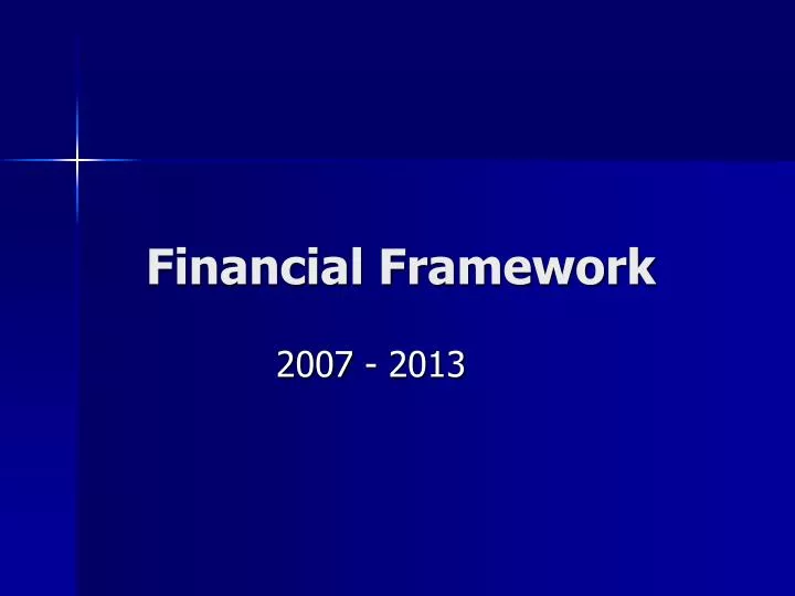 financial framework