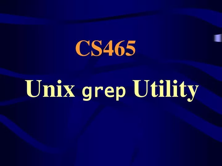 unix grep utility