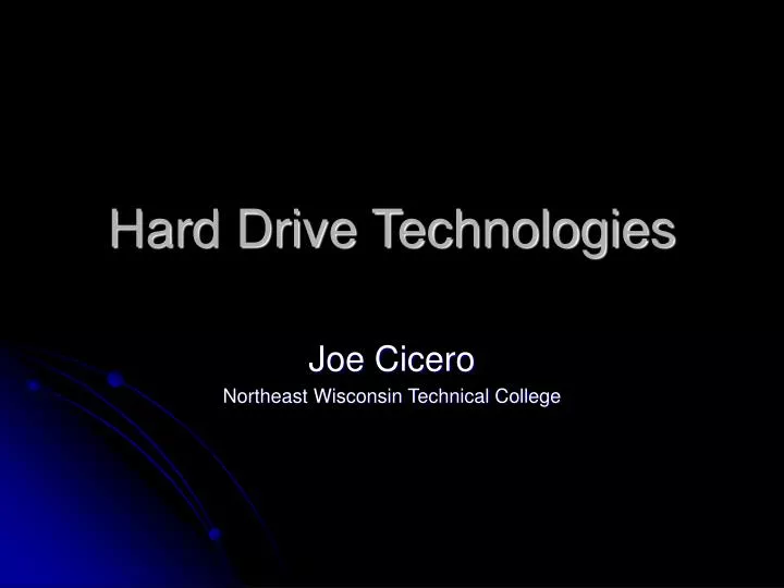 hard drive technologies