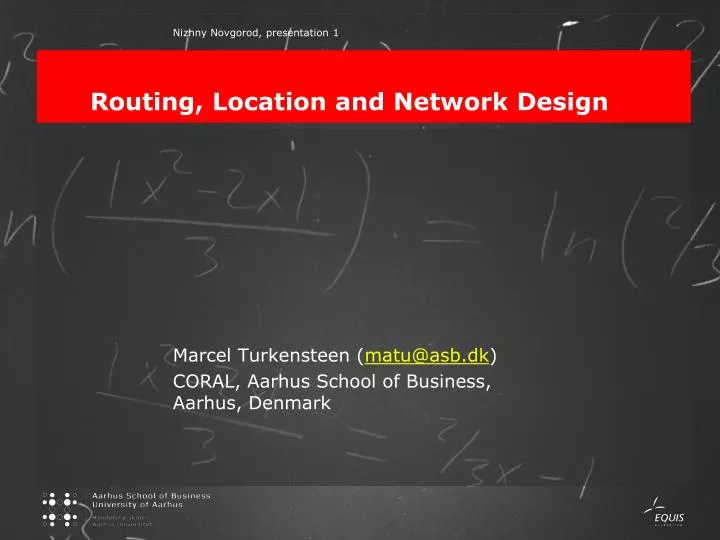 routing location and network design