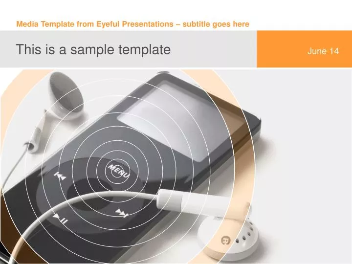media template from eyeful presentations subtitle goes here