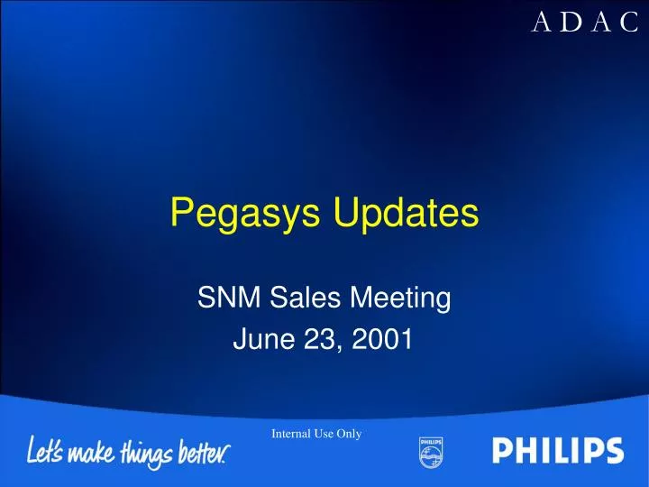 pegasys updates