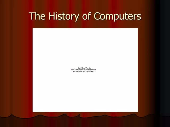 the history of computers