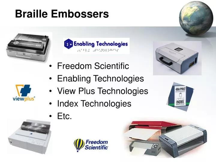 braille embossers