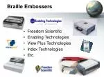 Accessibility with Advanced Assistive Technologies for the Visually Impaired - slide 1